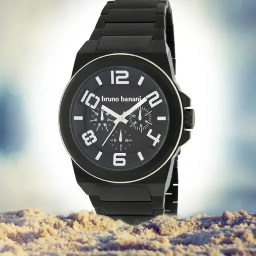 Bruno Banani Herren Uhr schwarz-silber Zelos Uhren Kollektion UBR21124