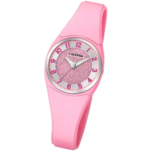 Calypso Damen Armbanduhr Trendy K5752/2 Quarzwerk-Uhr PU rosa UK5752/2