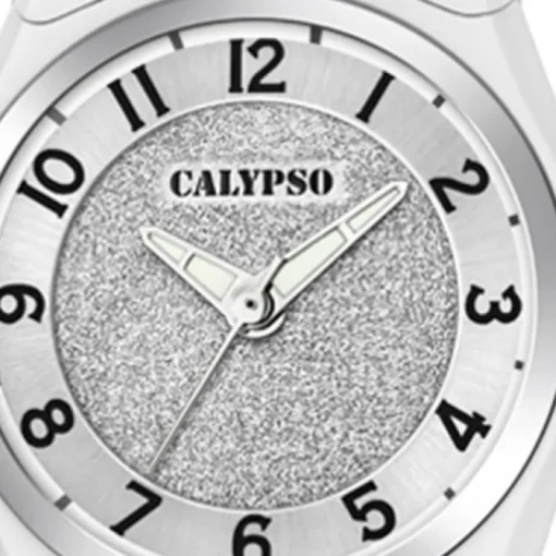 Calypso Damen Armbanduhr Trendy K5752/1 Quarzwerk-Uhr PU weiß UK5752/1