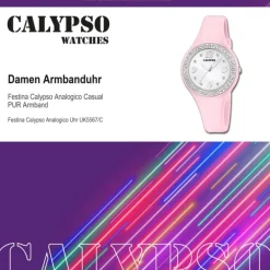 Calypso Damenuhr PUR rosa Calypso Analogico Armbanduhr UK5567/C