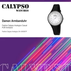 Calypso Damenuhr PUR schwarz Calypso Analogico Armbanduhr UK5567/F