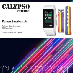 Calypso Fitness Tracker Smartime K8501-1 Smartwatch weiß, hellblau TCK8501-1 TCK8500-1