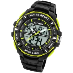 Calypso Herren Armbanduhr Street Style K5769/4 Quarz-Uhr PU schwarz UK5769/4