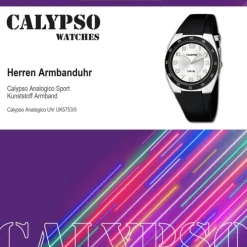 Calypso Herren Armbanduhr Street Style K5753/5 Quarz-Uhr PU schwarz UK5753/5