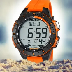 Calypso Herren Funktionsuhr orange-schwarz Uhren Kollektion UK5607/1