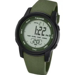 Calypso Herren-Armbanduhr Digital for Man digital Quarz PU grün UK5698/4