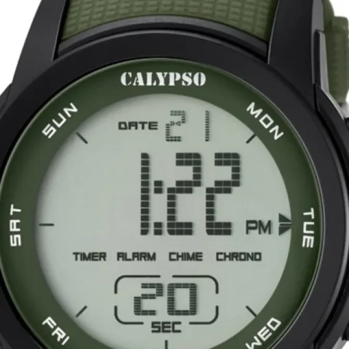 Calypso Herren-Armbanduhr Digital for Man digital Quarz PU grün UK5698/4