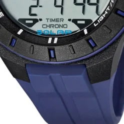 CALYPSO Herren-Armbanduhr Sport Funktinsuhr Quarz-Uhr PU blau UK5607/2