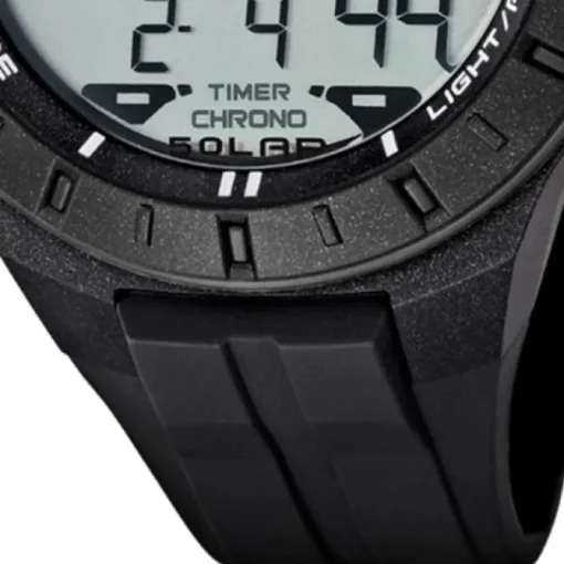 CALYPSO Herren-Armbanduhr Sport Funktinsuhr Quarz-Uhr PU schwarz UK5607/6
