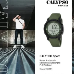 Calypso Herren-Armbanduhr Digital for Man digital Quarz PU grün UK5698/4