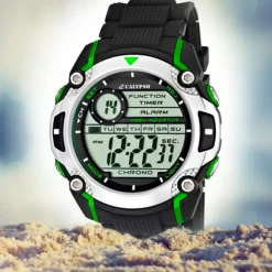 Calypso Herrenchrono schwarz-grün Digital Uhren Kollektion UK5577/3
