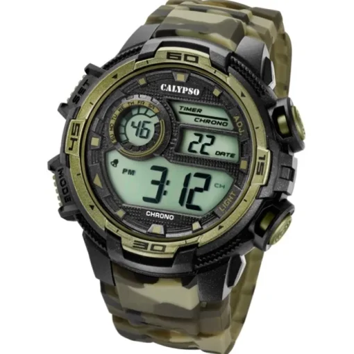 Calypso Herrenuhr Digital for Man K5723/6 Quarzuhr schwarz braun UK5723/6