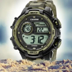 Calypso Herrenuhr Digital for Man K5723/6 Quarzuhr schwarz braun UK5723/6