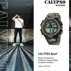 Calypso Herrenuhr Digital for Man K5723/6 Quarzuhr schwarz braun UK5723/6