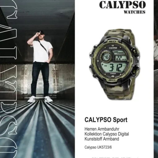 Calypso Herrenuhr Digital for Man K5723/6 Quarzuhr schwarz braun UK5723/6
