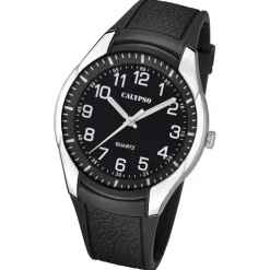 Calypso Herrenuhr Kautschuk schwarz Calypso Analogico Armbanduhr UK5843/4