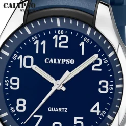 Calypso Herrenuhr Kautschuk dunkelblau Calypso Analogico Armbanduhr UK5843/2