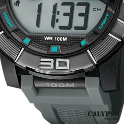Calypso Herrenuhr Kunststoff grau Calypso Digital Armbanduhr UK5818/1