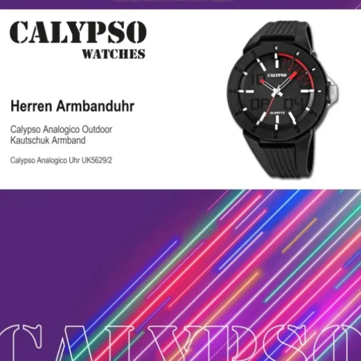 Calypso Herrenuhr PVD schwarz-schwarz Analog Uhren Kollektion UK5629/2