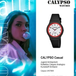 Calypso Jugend Armbanduhr Casual K5798/6 Analog Kunststoff schwarz UK5798/6