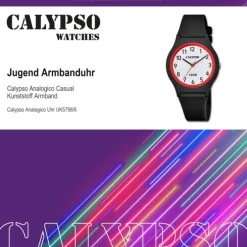 Calypso Jugend Armbanduhr Casual K5798/6 Analog Kunststoff schwarz UK5798/6