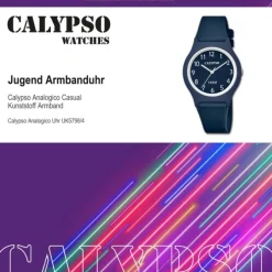 Calypso Jugend Armbanduhr Casual K5798/4 Analog Kunststoff dunkelblau UK5798/4