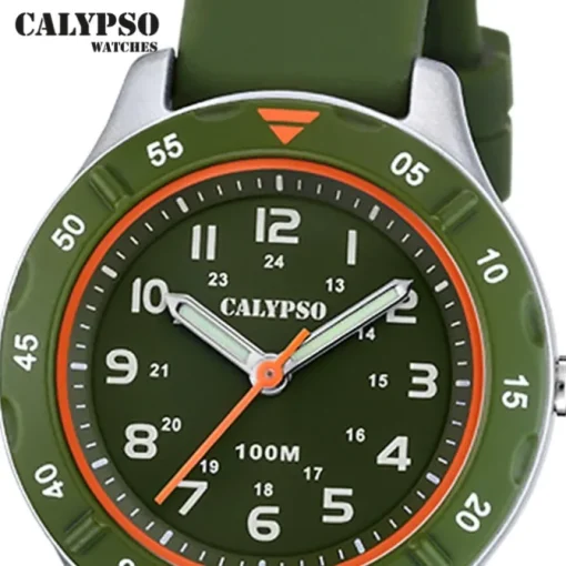 Calypso Jugend Kinderuhr Kautschuk grün Calypso Junior Armbanduhr UK5847/2