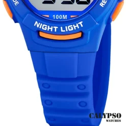 Calypso Jugend Kinderuhr Kautschuk blau Calypso Junior Armbanduhr UK5852/3
