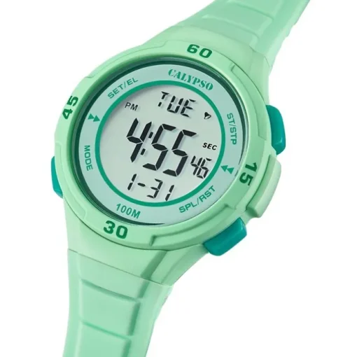 Calypso Jugenduhr Kunststoff mintgrün Calypso Junior Armbanduhr UK5830/1