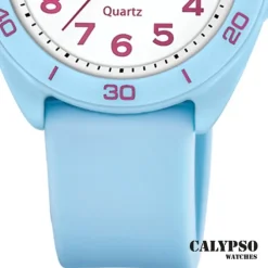 Calypso Jugenduhr Silikon hellblau Calypso Junior Armbanduhr UK5833/4