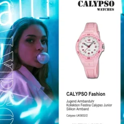 Calypso Jugenduhr Silikon rosa Calypso Junior Armbanduhr UK5832/2