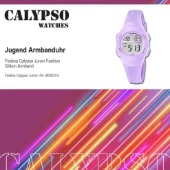 Calypso Jugenduhr Silikon lila Calypso Junior Armbanduhr UK5831/4