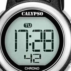 Calypso Kinder Armbanduhr Digital Crush K5736/3 Quarz-Uhr PU schwarz UK5736/3