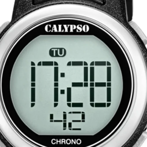 Calypso Kinder Armbanduhr Digital Crush K5736/3 Quarz-Uhr PU schwarz UK5736/3