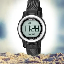 Calypso Kinder Armbanduhr Digital Crush K5736/3 Quarz-Uhr PU schwarz UK5736/3