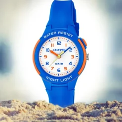 Calypso Kinder Armbanduhr Sweet Time K6069/3 Quarz-Uhr PU blau UK6069/3