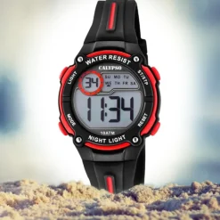 Calypso Kinder Armbanduhr Digital Crush K6068/6 Quarz PU schwarz UK6068/6