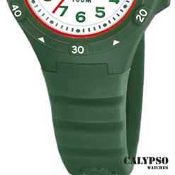 Calypso Kinder Jugenduhr Kautschuk grün Calypso Junior Armbanduhr UK5846/4