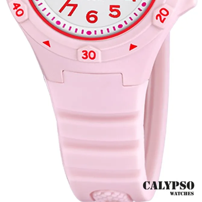 Calypso Kinder Jugenduhr Kautschuk rosa Calypso Junior Armbanduhr UK5846/1