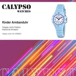 Calypso Kinder Jugenduhr Kautschuk hellblau Calypso Junior Armbanduhr UK5846/2