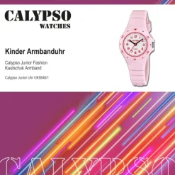 Calypso Kinder Jugenduhr Kautschuk rosa Calypso Junior Armbanduhr UK5846/1