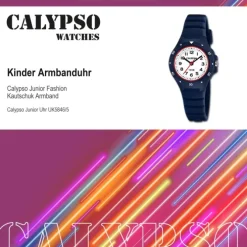 Calypso Kinder Jugenduhr Kautschuk dunkelblau Calypso Junior Armbanduhr UK5846/5