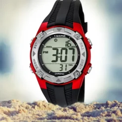 CALYPSO Kinder-Armbanduhr Fashion Funktionsuhr Quarz-Uhr PU schwarz UK5685/6