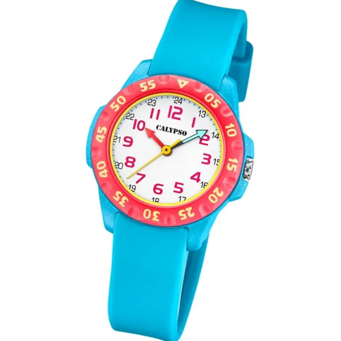 Calypso Kinderuhr Kunststoff hellblau Calypso Junior Armbanduhr UK5829/3