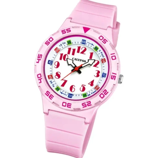 Calypso Kinderuhr Kunststoff PUR rosa Calypso Junior Armbanduhr UK5828/1