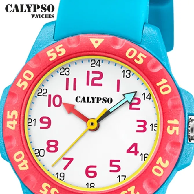 Calypso Kinderuhr Kunststoff hellblau Calypso Junior Armbanduhr UK5829/3