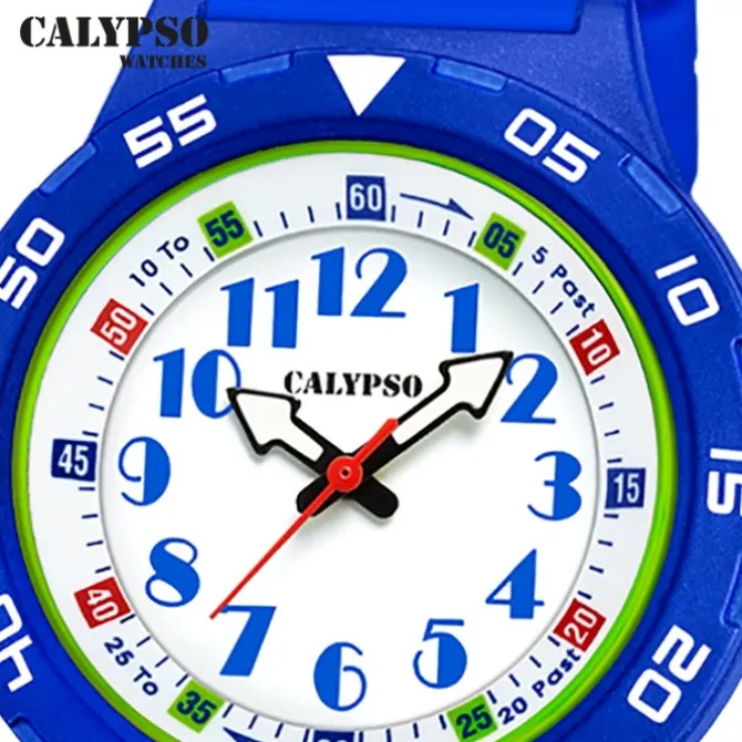 Calypso Kinderuhr Kunststoff PUR blau Calypso Junior Armbanduhr UK5828/4