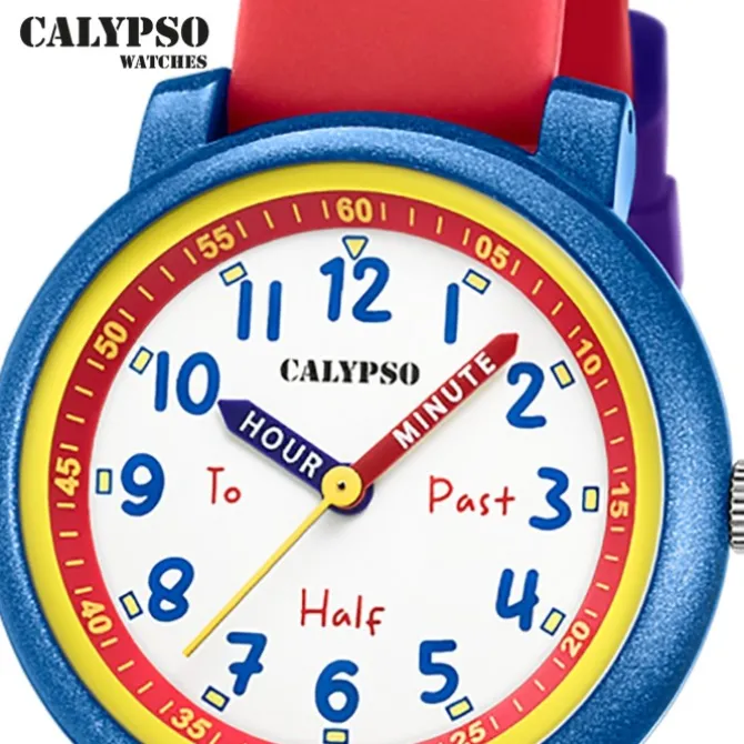 Calypso Kinderuhr Kunststoff Silikon rot Calypso Junior Armbanduhr UK5827/5