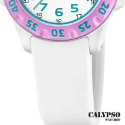 Calypso Kinderuhr Kunststoff weiß Calypso Junior Armbanduhr UK5829/1