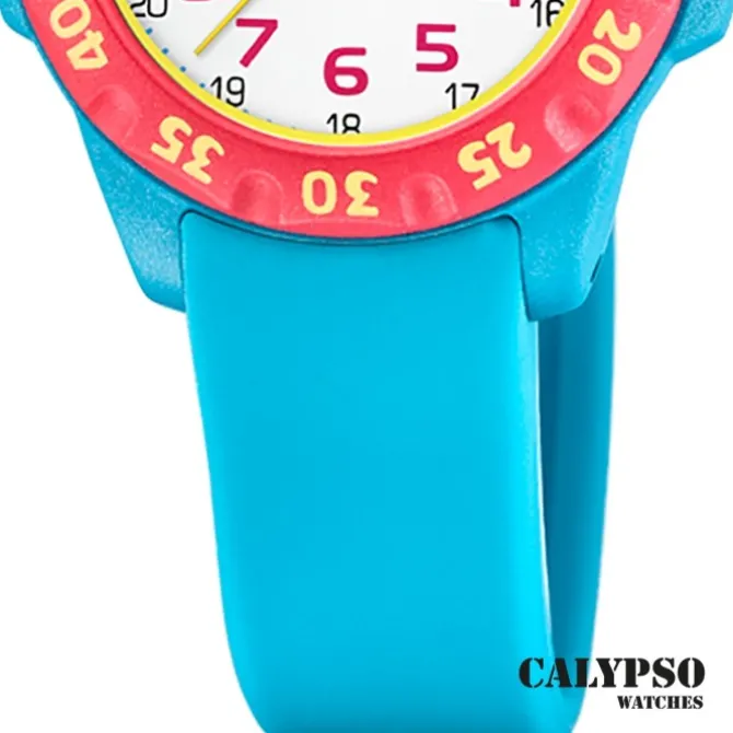 Calypso Kinderuhr Kunststoff hellblau Calypso Junior Armbanduhr UK5829/3
